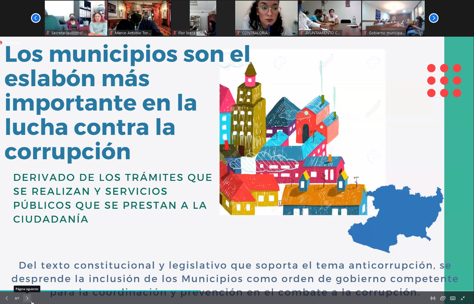 Taller "Buenas prácticas municipales en el combate a la corrupción" (28/10/2021)