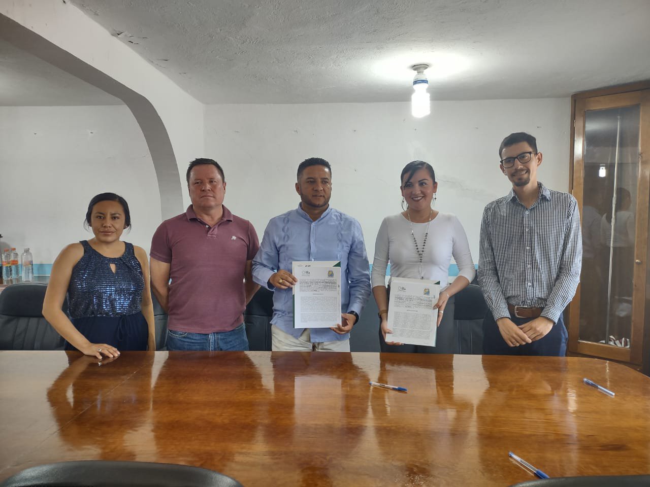 Firma de la Donación del S1 Áporo y Epitacio Huerta